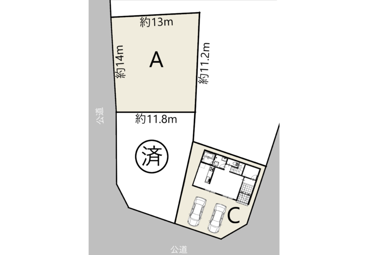 一宮市 あずら2丁目分譲C区画